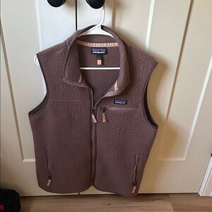 Patagonia Taupe Fleece Vest